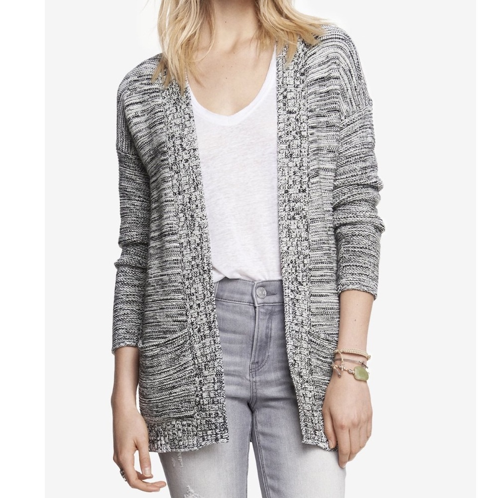 Express Marled Cardigan with Pockets